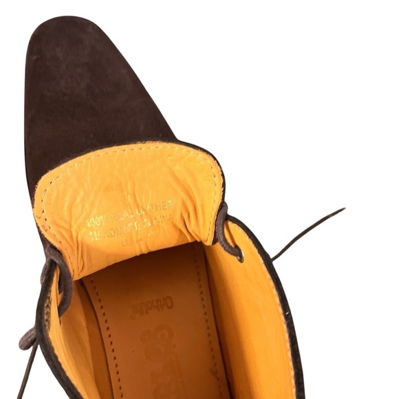 Carlos by Carlos Santana Brown Suede Corazon Block Heel Tie Chukka Boots 7 - Picture 9 of 15